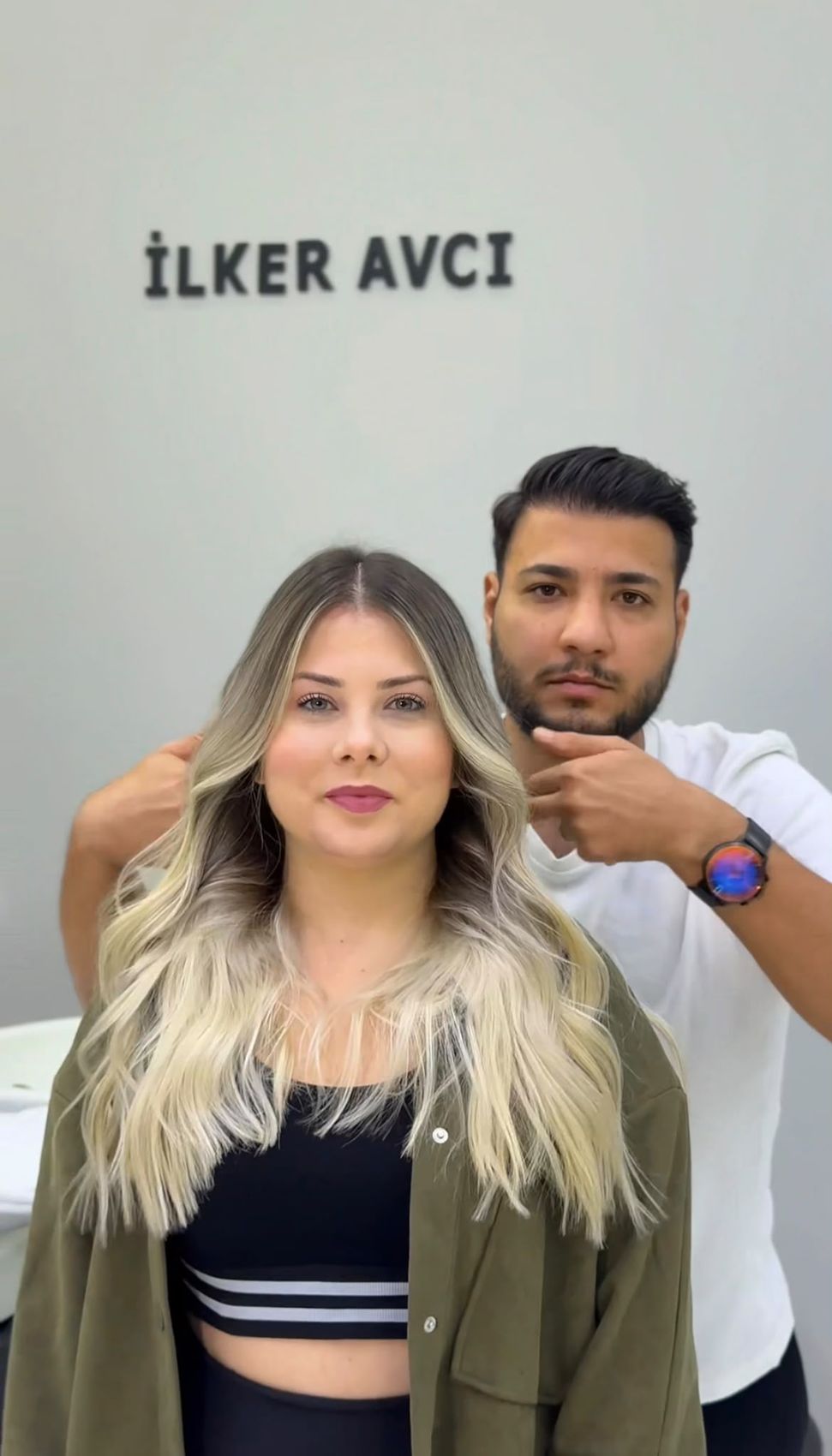İlker Avcı salonunda balyaj çalışması